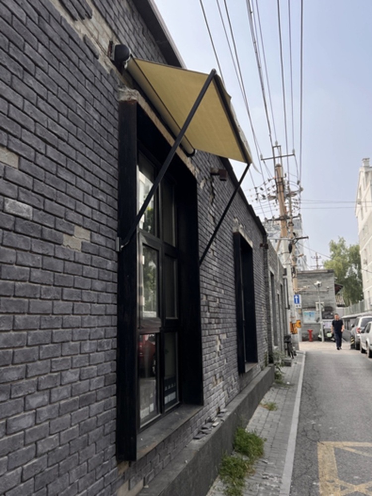 실외용 카페 테라스 어닝 수동 접이식 방수 차양막 외부 벽걸이형 방풍차광텐트 2m x 0.6m - 상세 이미지 2