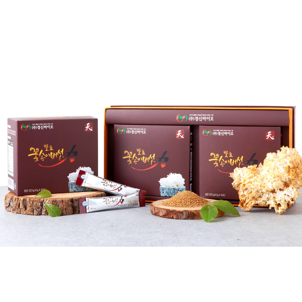 발효 꽃송이버섯 효소 꽃송이현미 천 스틱형 경신바이오 90포 3개