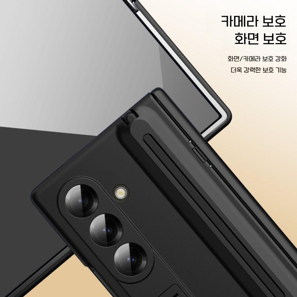 갤럭시 z폴드7 케이스 슬라이드 s펜슬 하드 매트 힌지 커버 액정 필름 통합 Princess 공주 펜슬롯 삼성 갤럭시 z 폴드 7 - 상세 이미지 4