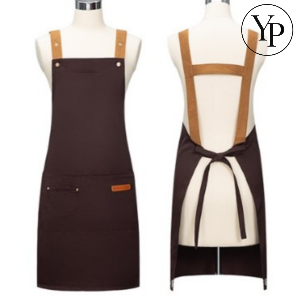 카페 방수 앞치마 허리 원피스형 바리스타 레스토랑 식당 엉덩이 덮는 작업복