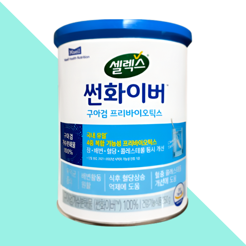 셀렉스 썬화이버 프리바이오틱스 구아검 매일유업 250gX1캔