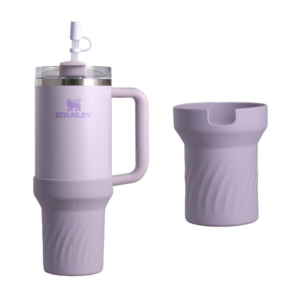 아이크빈 스탠리 스타벅스 텀블러 호환 롱 바닥 커버 1.18L, 퍼플
