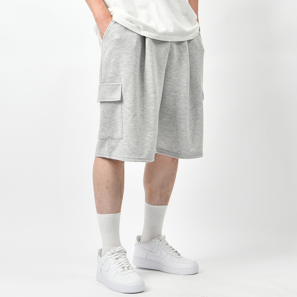 남자 반바지 버뮤다팬츠 여름 와이드 카고 냉감 밴딩 6부 - 상세 이미지 3