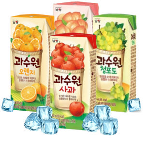 남양 과수원 사과 주스 청포도 복숭아 오렌지 190ml 48팩 각 12팩... 맛있게 먹은 솔직 후기 - 상품 이미지 1