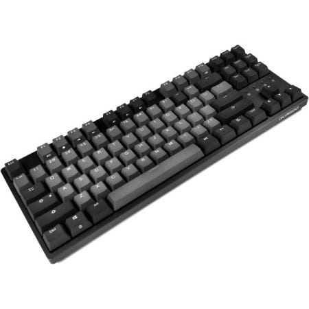 DURGOD [해외]DURGOD Taurus K320 TKL 기계식 게이밍 키보드 - 87개의 키 더블 샷 PBT NKRO USB 타입 C (체리 레드, 스페이스 그레이)