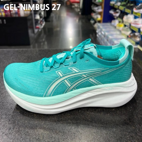 아식스 젤 님버스 27 여성 러닝화 운동화 1012B753-400