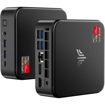 KAMRUI [해외]AMD Ryzen 7 5700U가 장착된 KAMRUI 미니 PC, 32GB DDR4 1TB M.2 SSD 컴퓨터, USB 타입-C가 게이밍 데스크톱 컴퓨터는 트리플 4K 디