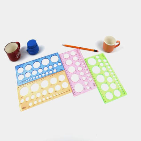 상세정보참조 제도용 동그라미 원 그리기 원형자1P