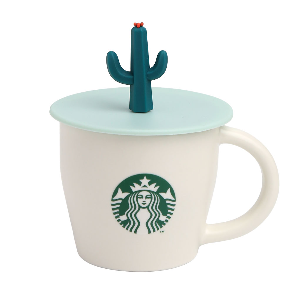 아이크빈 컵 뚜껑 머그컵 덮개 실리콘 머그리드 선인장