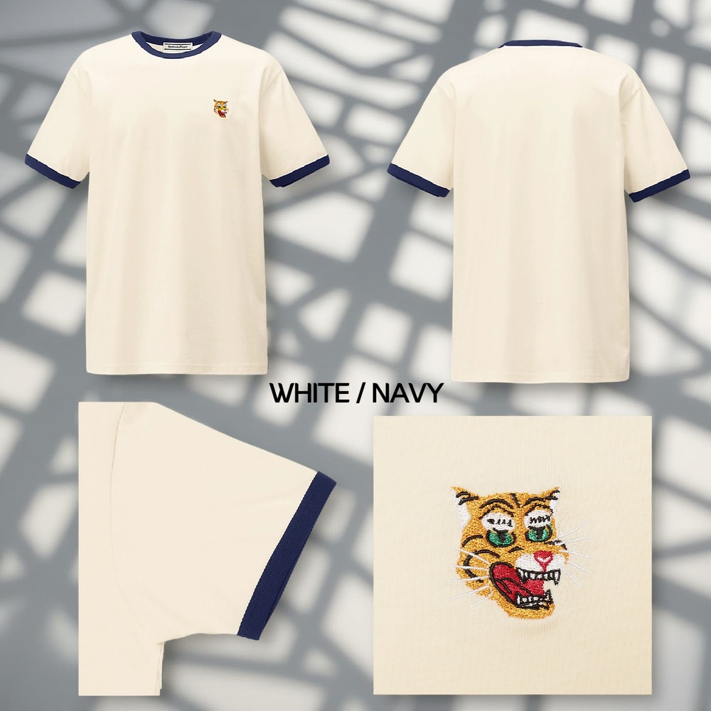 오니츠카타이거 링거 그래픽 반팔 티셔츠 남성 2183B199 BEIGE/BROWN M - 상세 이미지 4