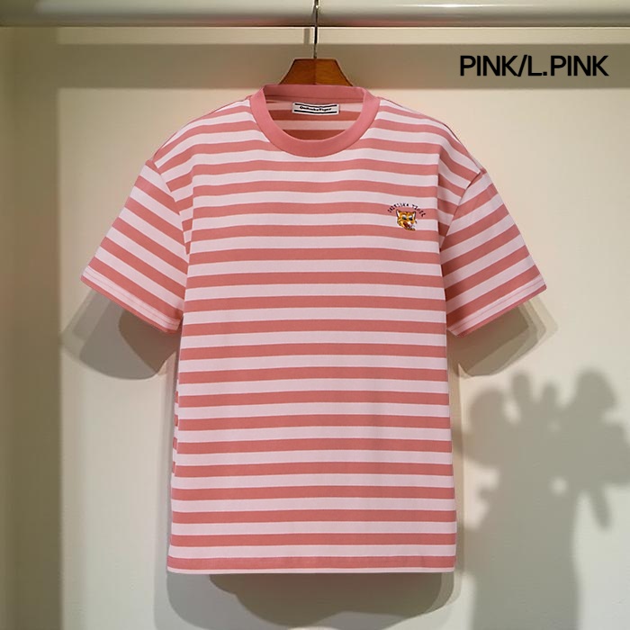 오니츠카타이거 숏 슬리브 반팔 티셔츠 여성 2182B391 GREY/PINK L - 상세 이미지 2
