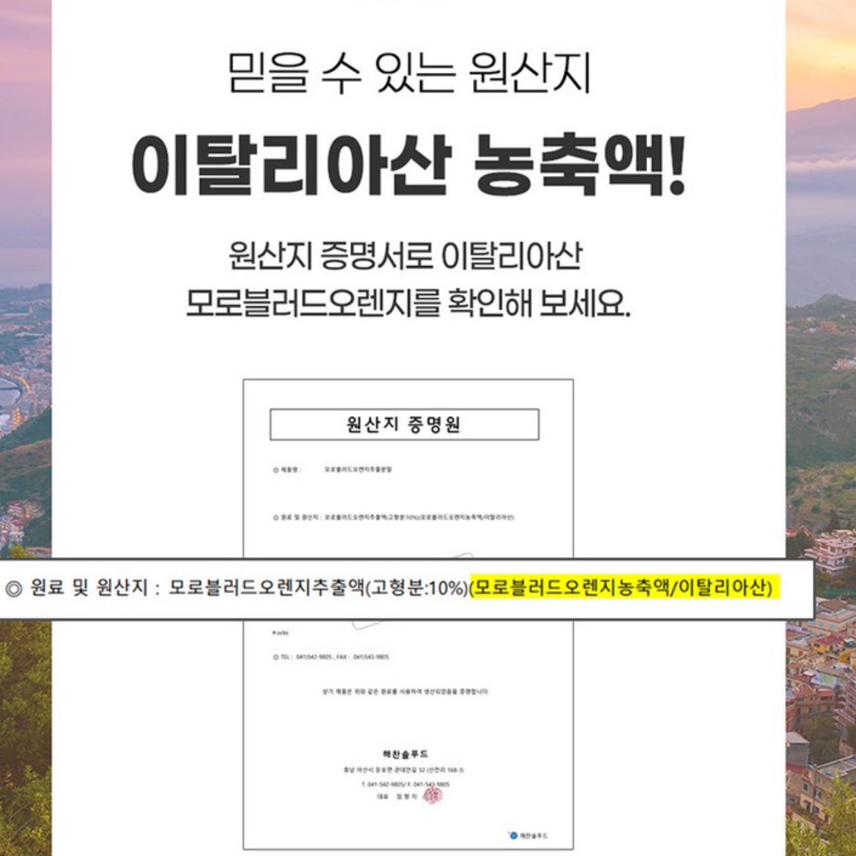 모로오렌지 분말 효소 톡 추출물 모로오렌지 가루 다이어트 - 상세 이미지 2