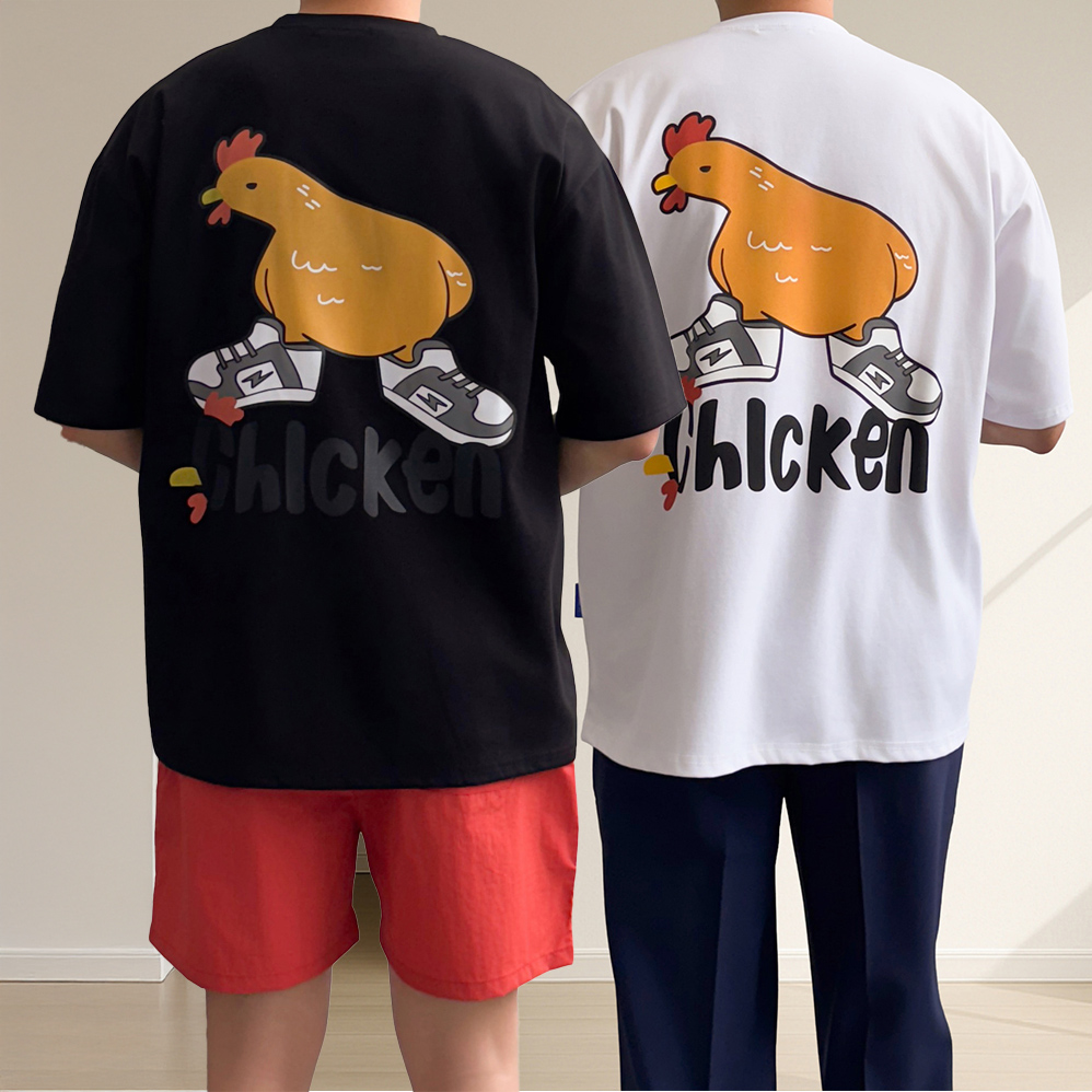 1+1 남자빅사이즈반팔티 오버핏 쿨링티셔츠 냉감티셔츠 - 상품 이미지