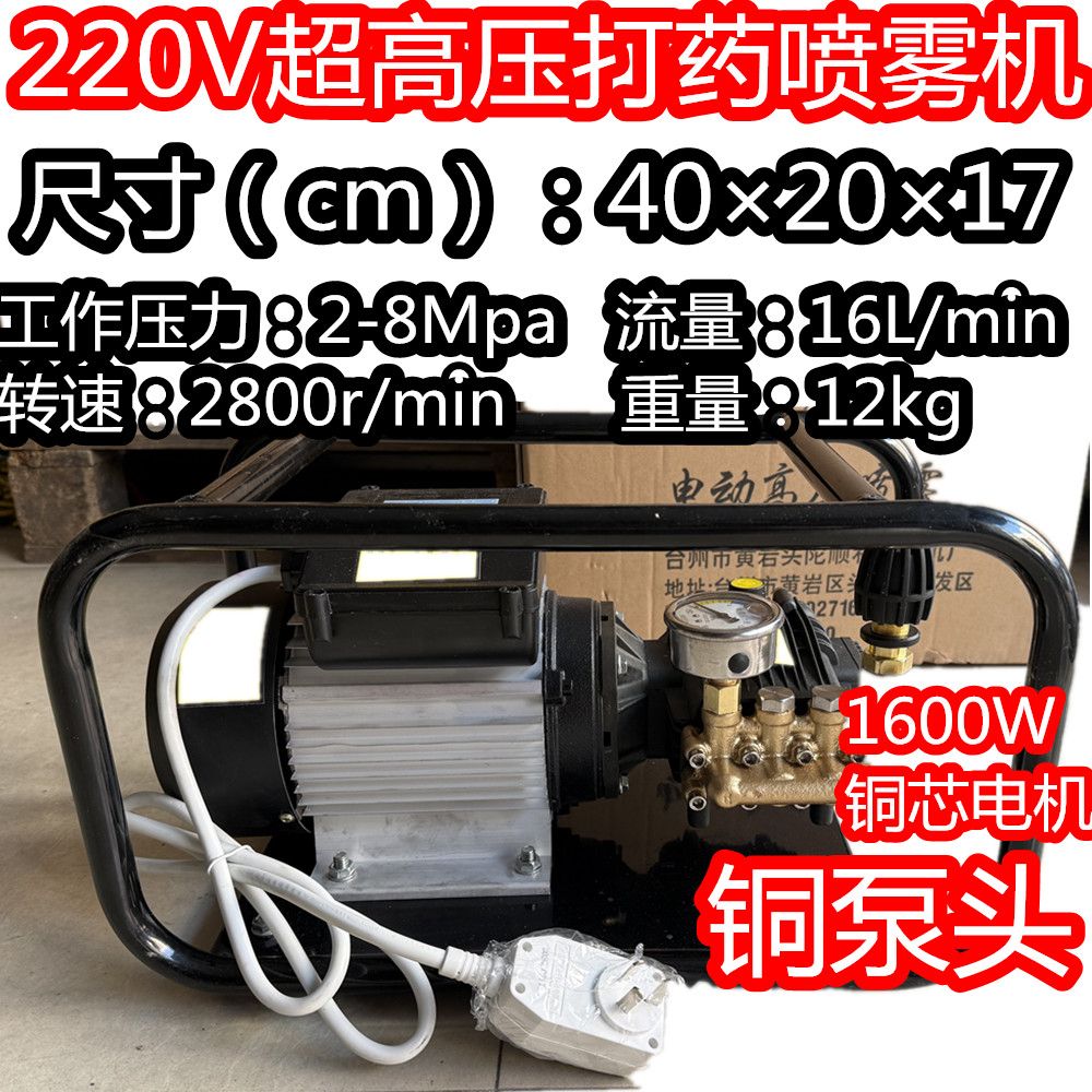 과수원 고압 전기 350W 플런저펌프 농업용 플런저 농약살포기 - 상세 이미지 2