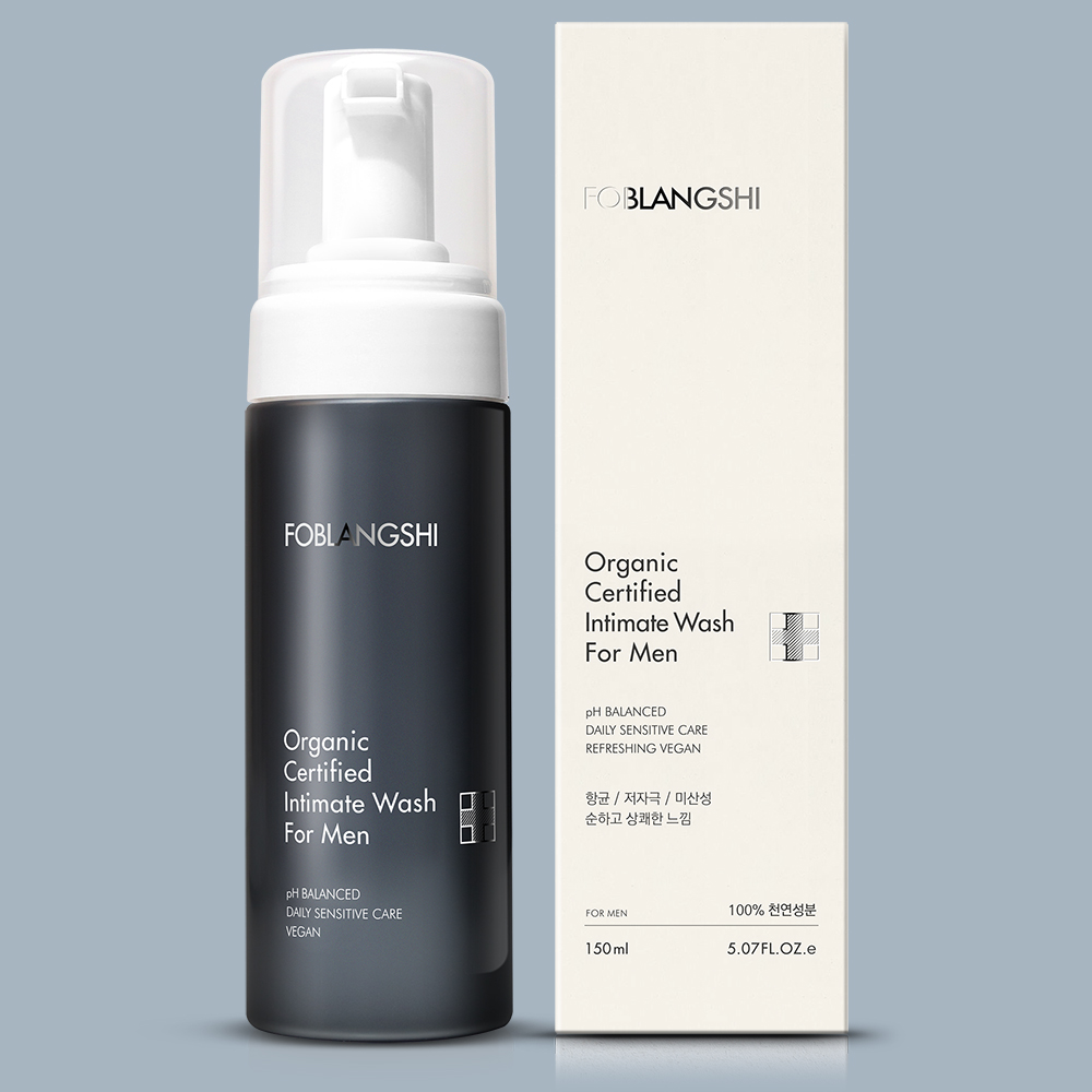 [100%천연성분 칸디다균99%감소] 유기농 포블랑시 항문사타구니 세정제 냄새 남성청결제
