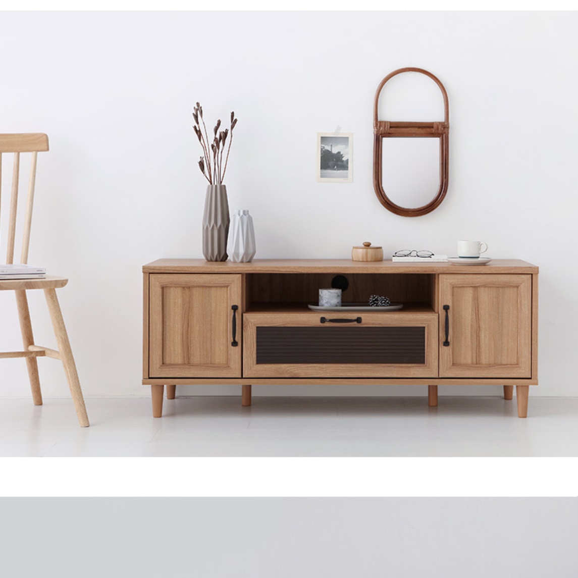 안방 TV 장 티브 다이 서랍장 오디오장식장 오디오장 키큰거실장 고급 엔틱 원룸 1200