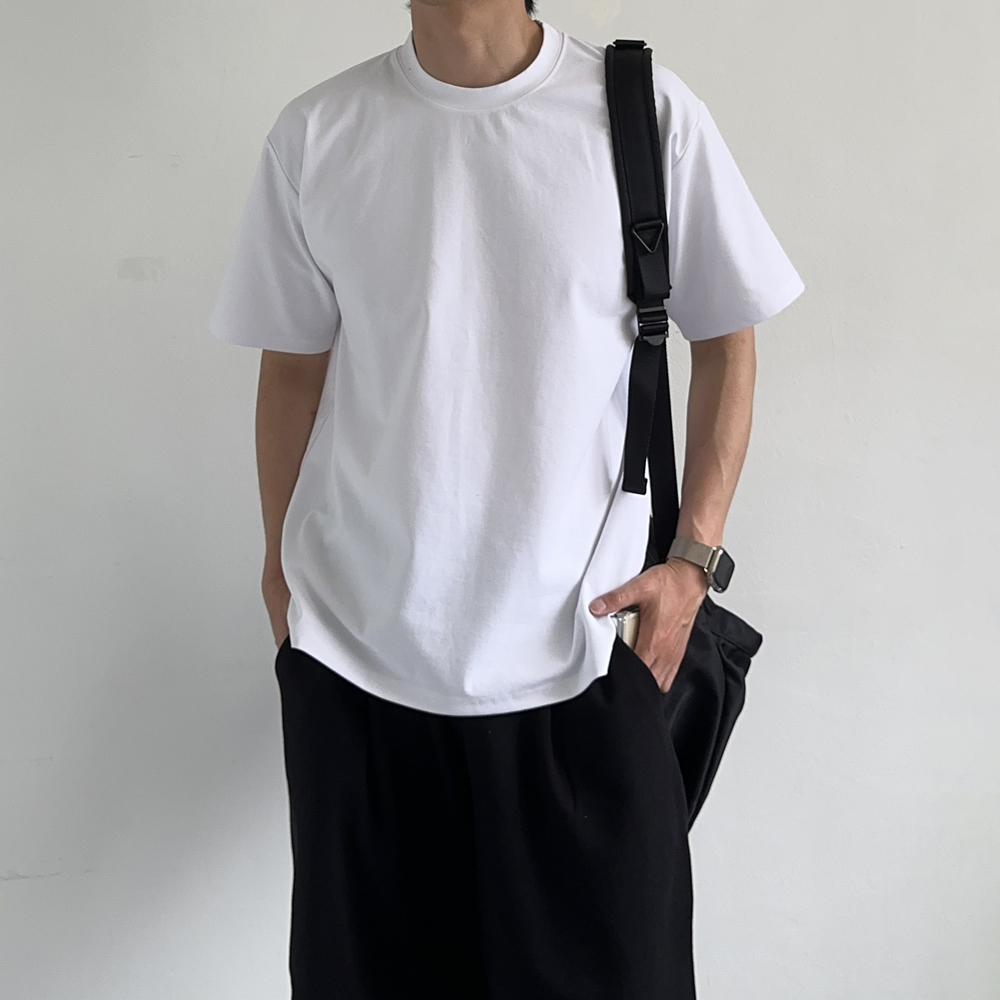 남자 반팔티 오버핏 분또 쿨 티셔츠 커플 반팔티 - 상세 이미지 3