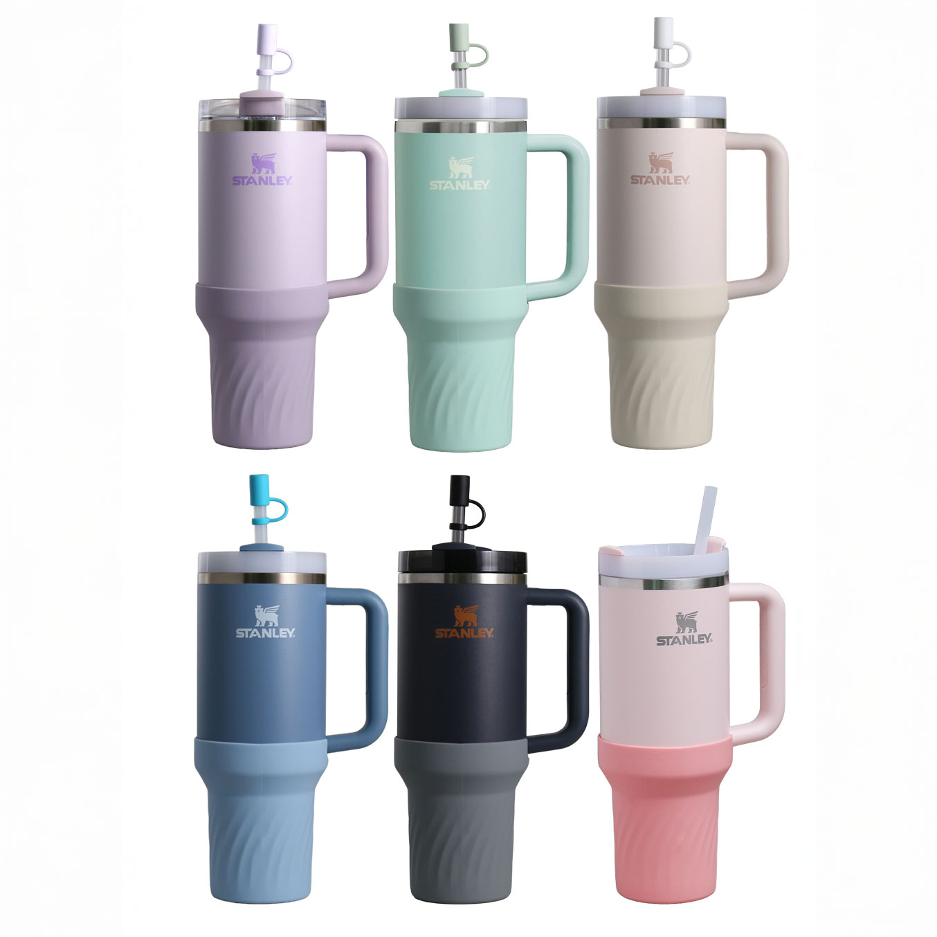 아이크빈 스탠리 스타벅스 텀블러 호환 롱 바닥 커버 1.18L, 퍼플