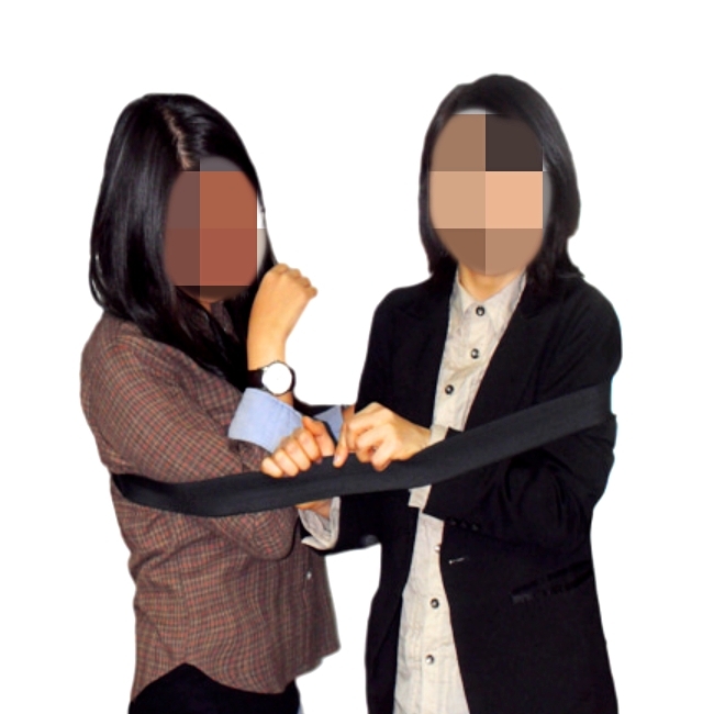 레크레이션2인용밴드 고무줄통과게임 운동회릴레이게임 1개입 50cm - 상품 이미지