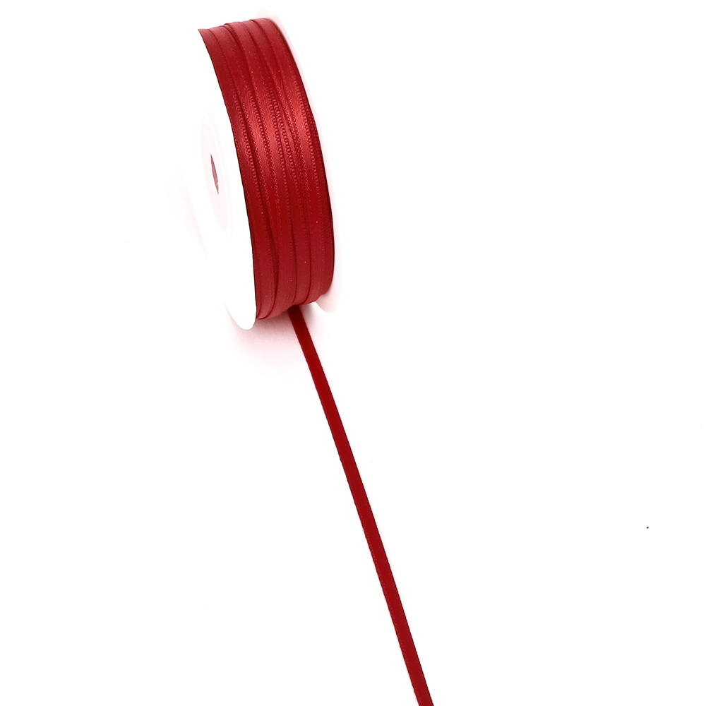 얇은 공단 리본 청첩장 끈 선물 포장 케이크 공예 3mm 이미지 3