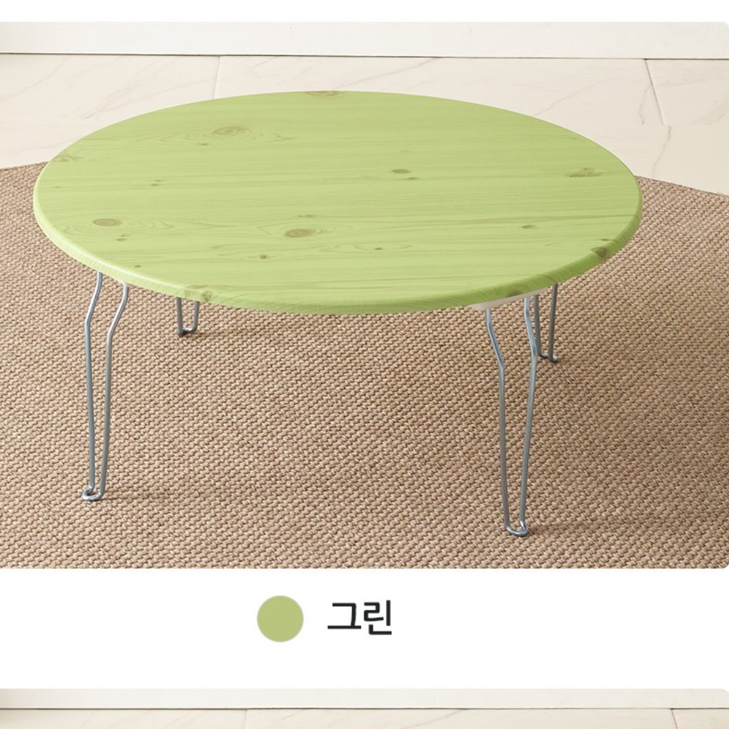 고급 밥상 가벼운 밥상 1인 둥근 상 접이식 원형 밥상 - 상세 이미지 2