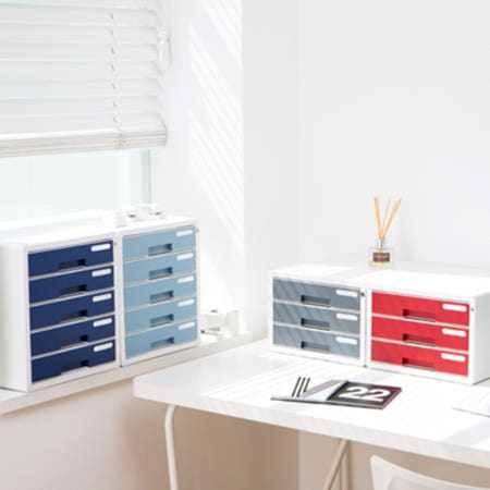 세이오 시스맥스 시스템 컬러 서류함 3단 문서 수납 서랍형