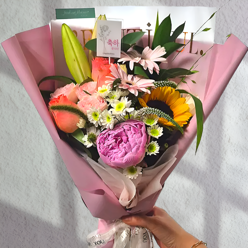 꽃본김해 꽃다발 생화 택배 꽃 정기구독 농장 직매입