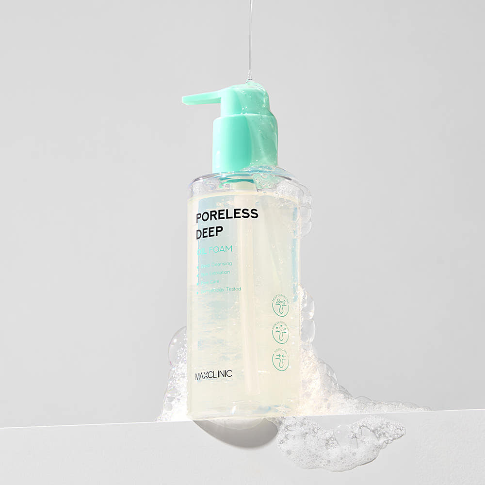 맥스클리닉 포어리스 딥클렌징 오일투폼 200ml, 1개 이미지