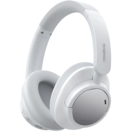 [TONEMAC][해외]-45dB 하이브리드 액티브 노이즈 캔슬링 기능을 갖춘 H7Pro 블루투스 헤드폰, 80H 플레이타임 무선 오버이어 몰입형 딥 베이스 스테레오, 4 마이크 ENC 클리어 콜