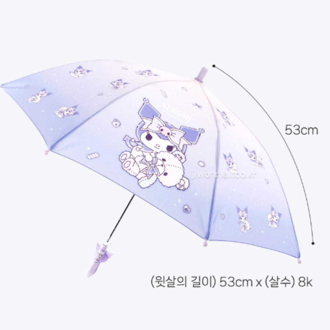 산리오 우산 쿠로미 캐릭터 투명 장우산 파스텔 53 - 상세 이미지 4