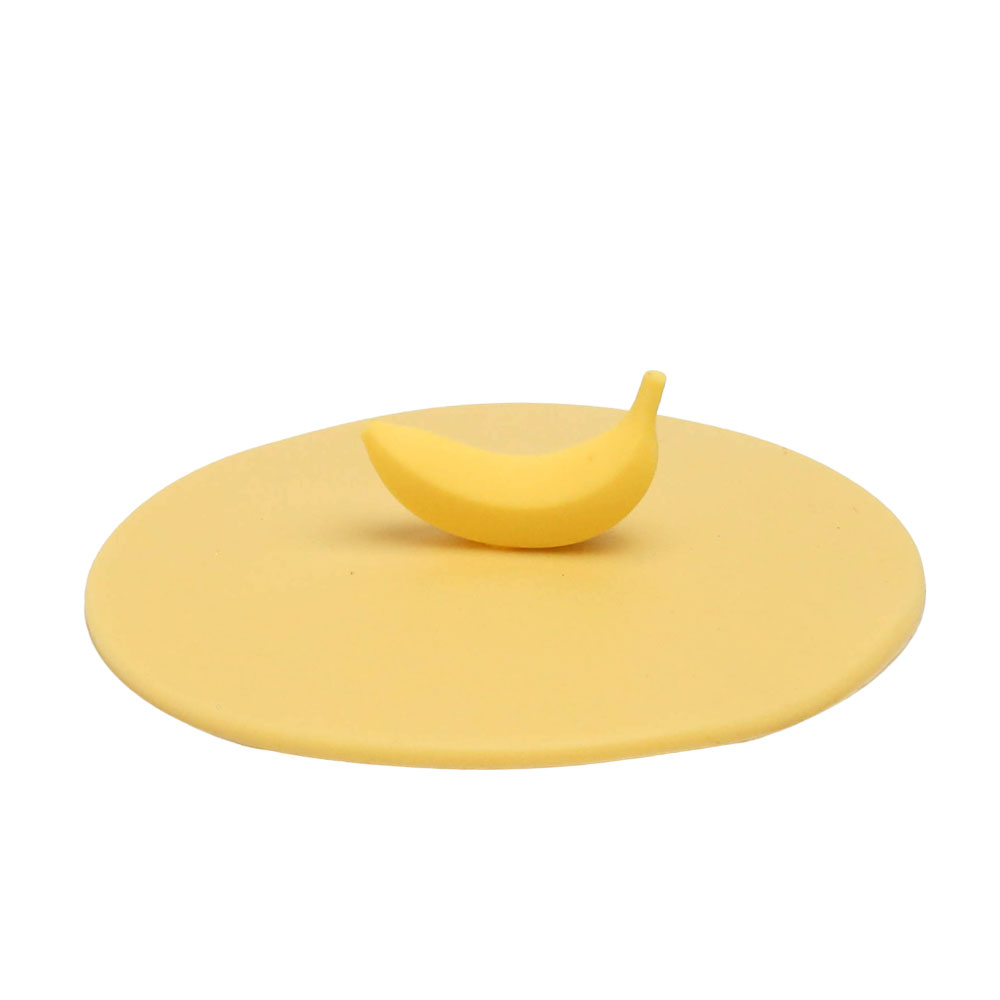 아이크빈 컵 뚜껑 머그컵 덮개 실리콘 머그리드 바나나-옐로우