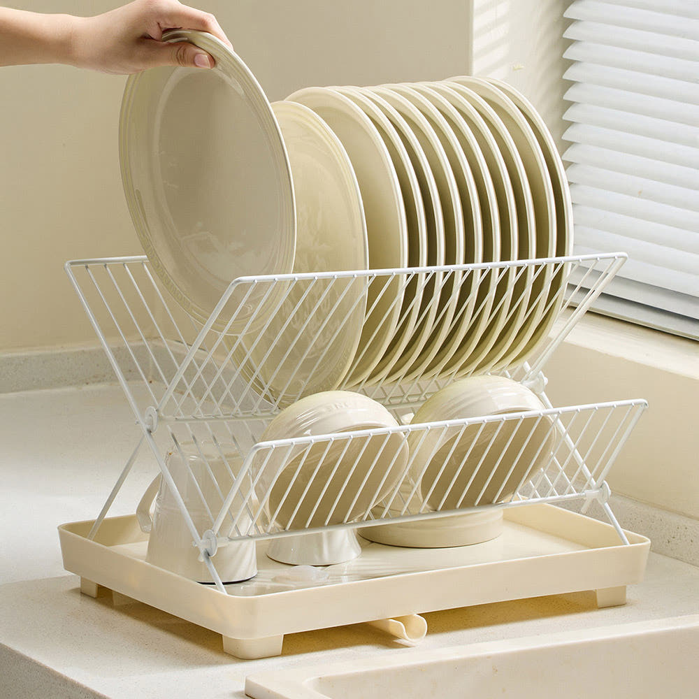 틈새식기건조대 철제 2단