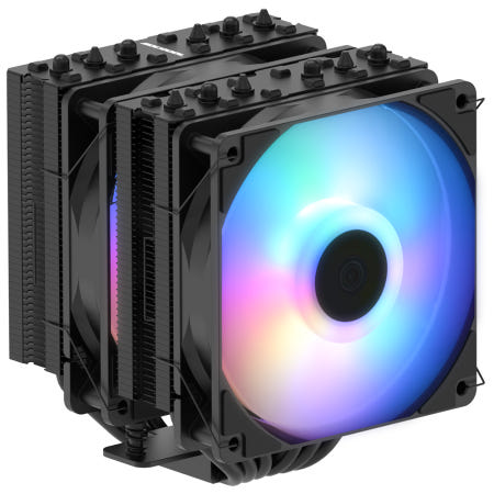 3RSYS Socoool RC1080 오토 RGB 듀얼타워 공랭 CPU 쿨러 (블랙)
