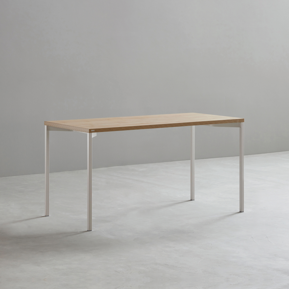 데스커 베이직 책상 1400x600mm, 메이플+화이트 - 상품 이미지