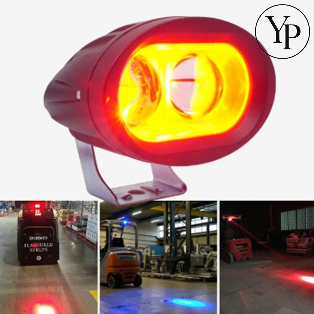 LED 안전라인 램프 스팟 지게차 안전등 써치 라이트 레드빔 - 상품 이미지