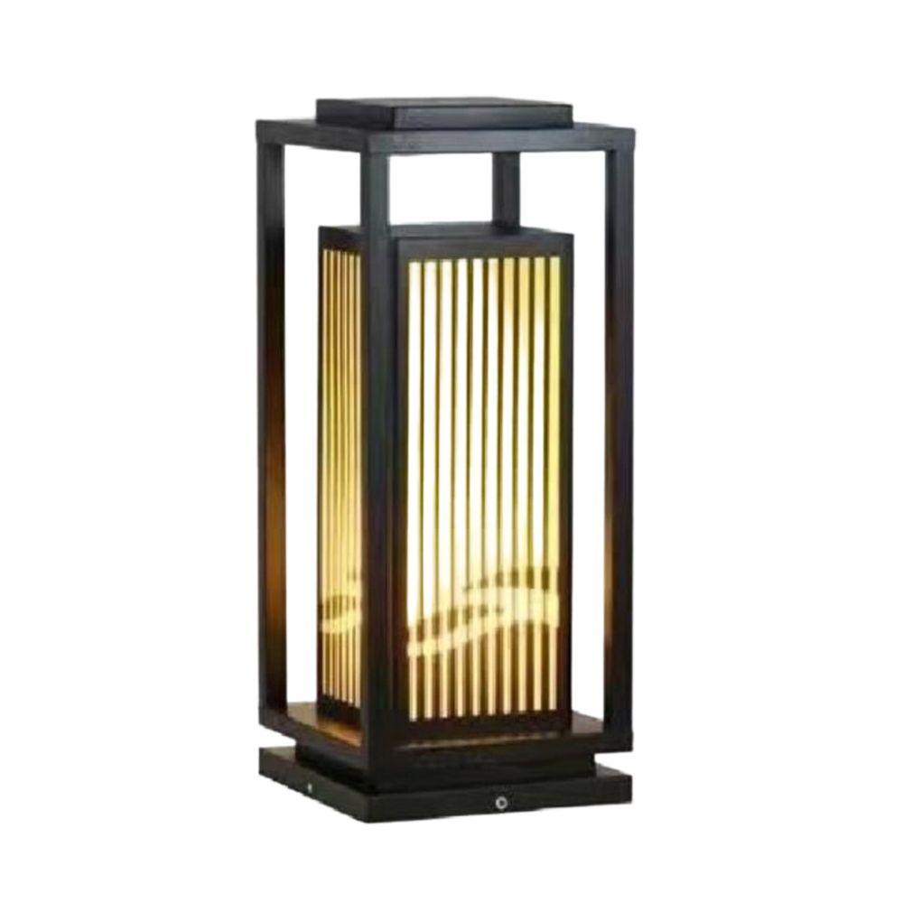 향나무 원목 조명 나무 프레임 스탠드 램프 40x20cm 따뜻한 빛 - 상세 이미지 2