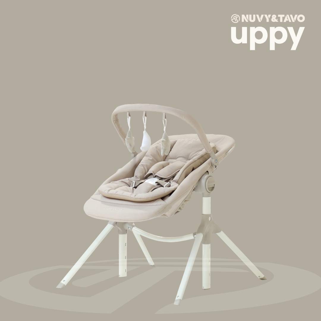 휴대용 아기침대+하이체어 UPPY(업피) 접이식 바운서 이동식 유아의자 뉴본세트 유아침대 출산선물 누비앤타보 이미지 8