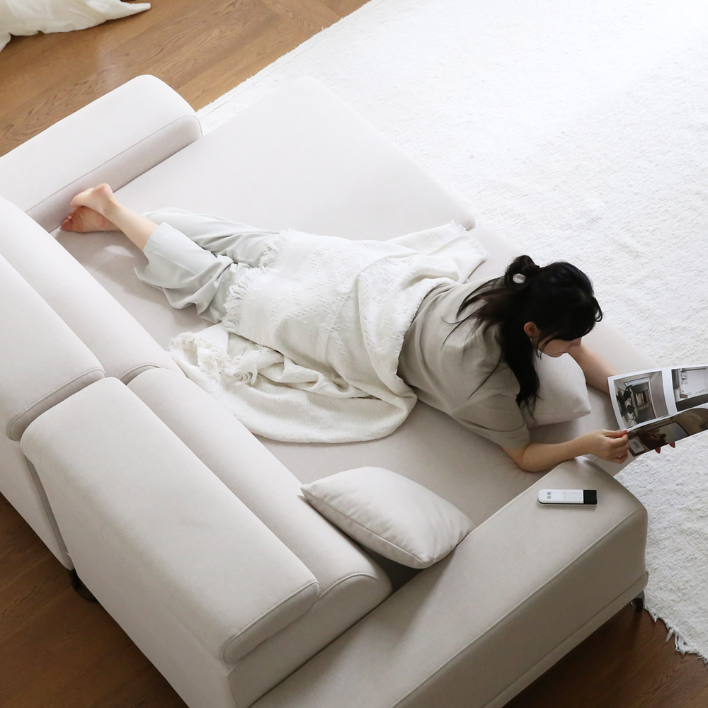 누보 3세대 리클라이너 슬라이딩 모션 무빙 쇼파 메리원단 3인/4인 소파