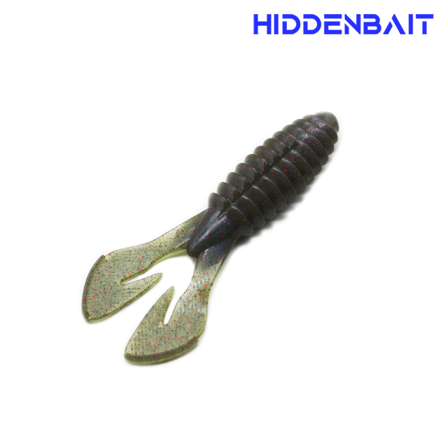 히든베이트 팔라스 호그웜 배스웜 배스루어 소프트베이트 H007 PUMPKIN RED, 9.5cm(3.7inch) - 상품 이미지