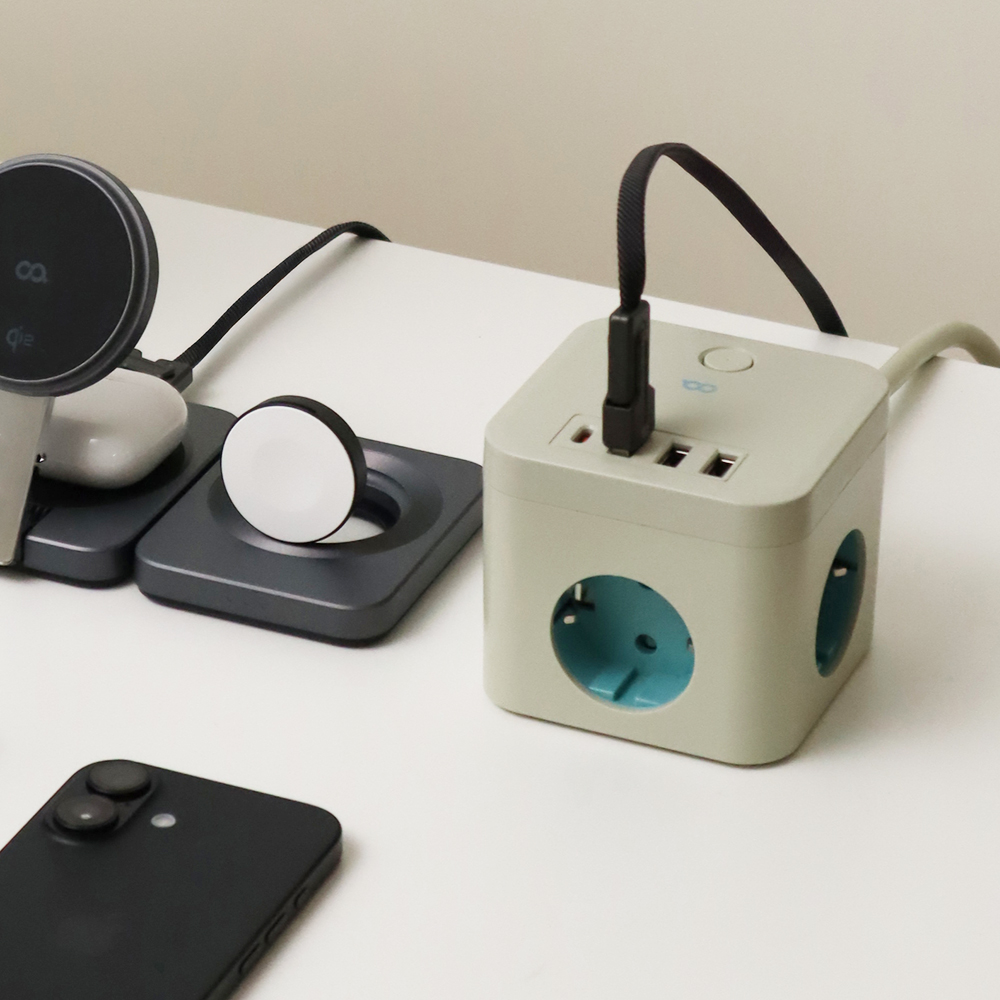 오아 큐브 멀티탭 PD35 대용량 4000W 콘센트 USB C타입 고용량 멀티 3구 어댑터