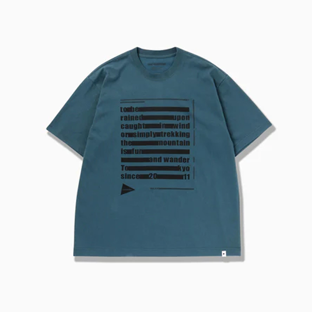 앤드원더 티셔츠 typography printed SS T 남녀공용 5745284090 - 상세 이미지 2
