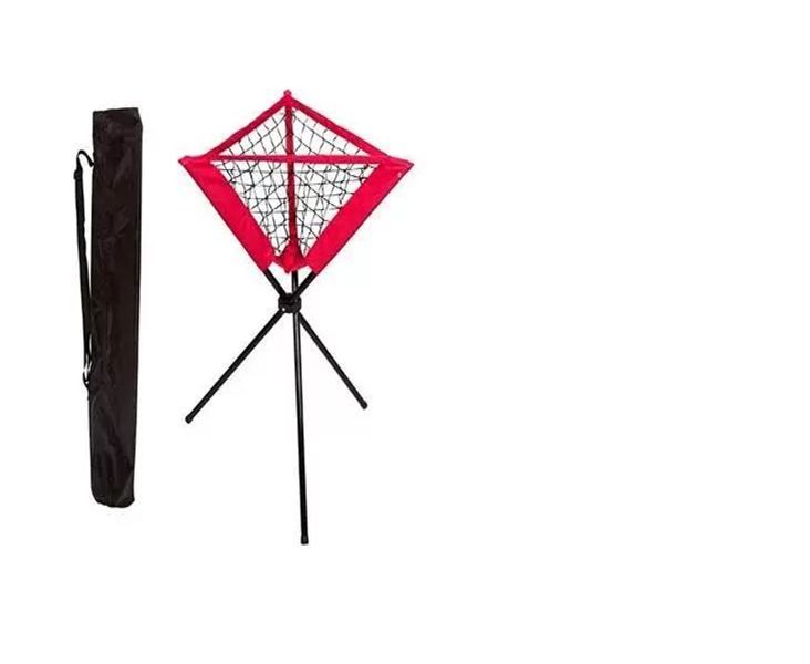 야구 투수망 그물망 연습 바퀴형 배팅망 훈련 휴대용 레드 타격망 - 상세 이미지 3
