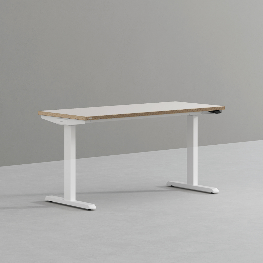데스커 모션데스크 스마트 1400x600mm, 화이트 - 상품 이미지