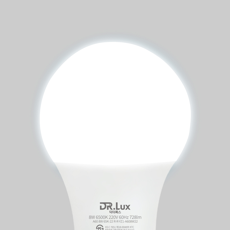LED 전구 램프 8W, 주광색, 1개