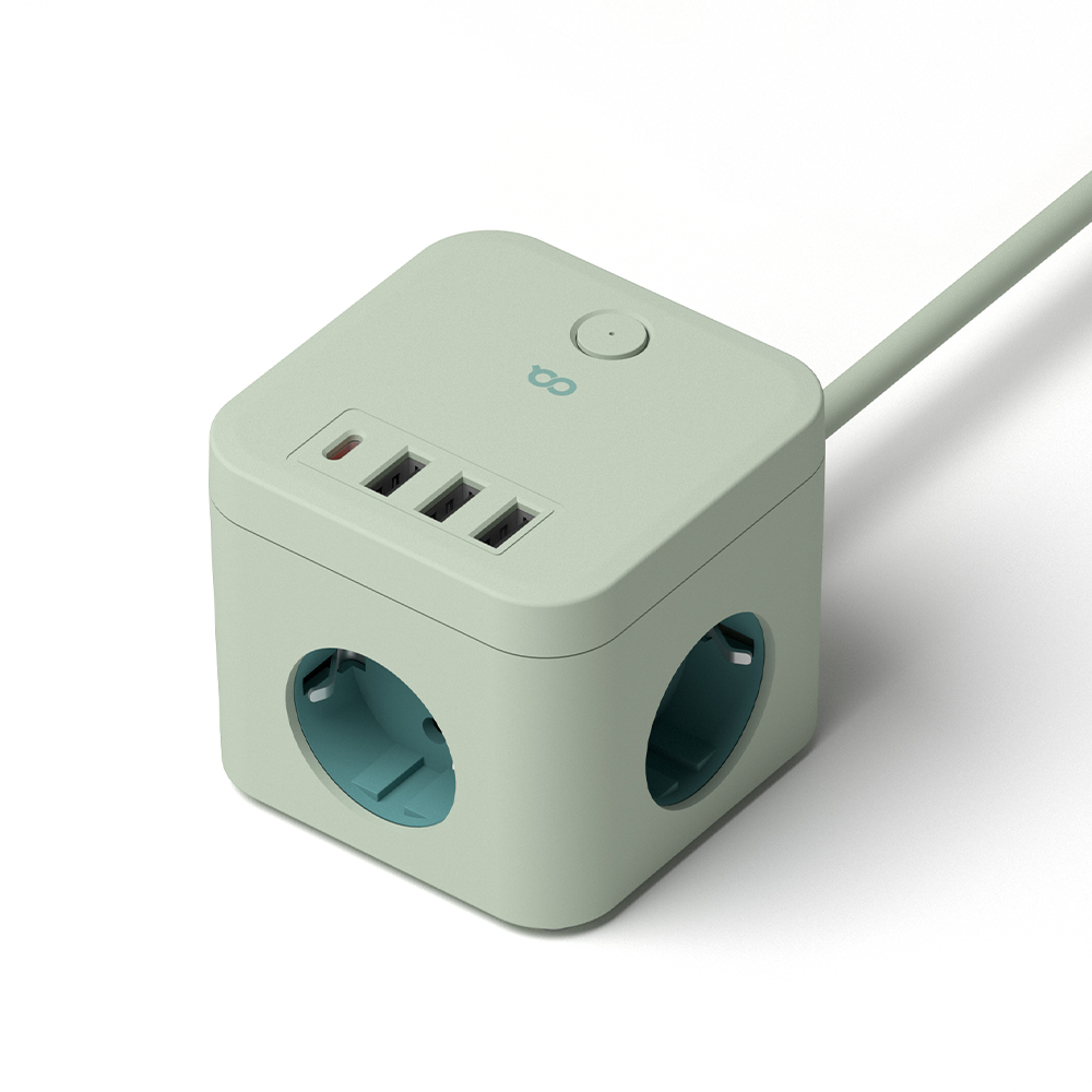 오아 큐브 멀티탭 PD35 대용량 4000W 콘센트 USB C타입 고용량 멀티 3구 어댑터