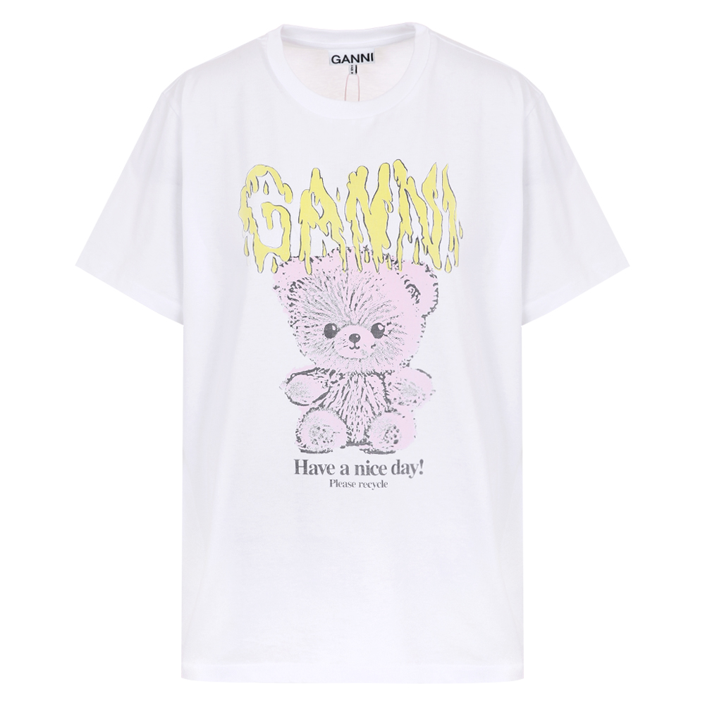 가니 테디 로고 프린트 릴랙스핏 반팔티 T4289 151 (2025 F/W) - 상품 이미지