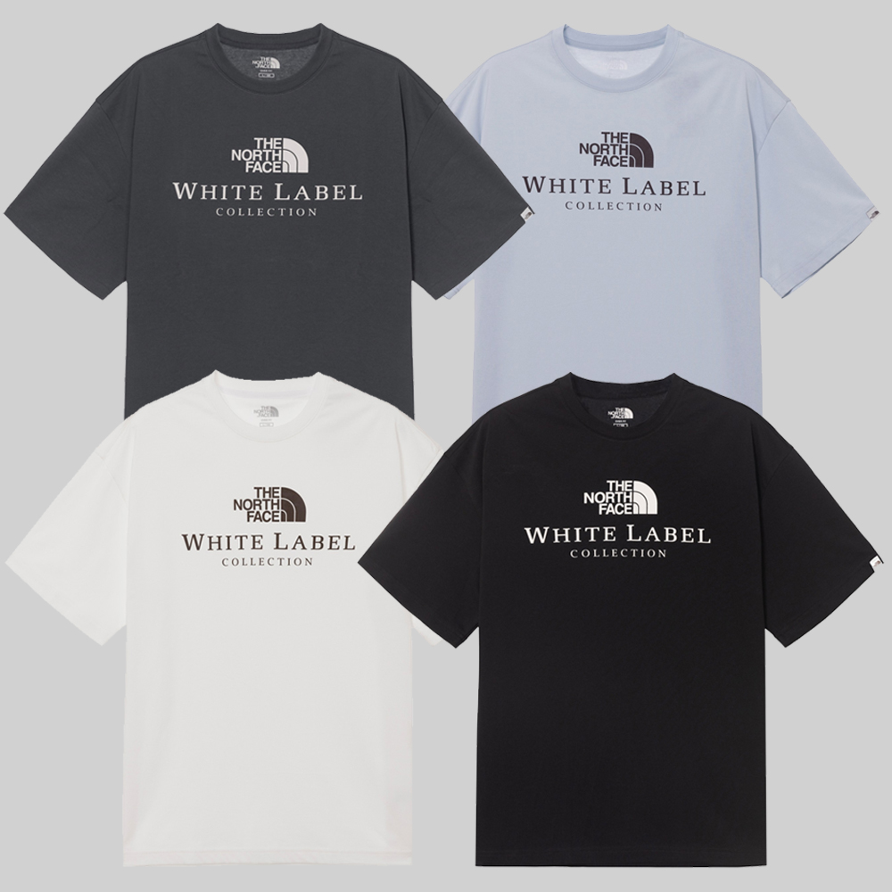 노스페이스 반팔 화이트라벨 로고 시그니처 반팔티 NT7UR26J