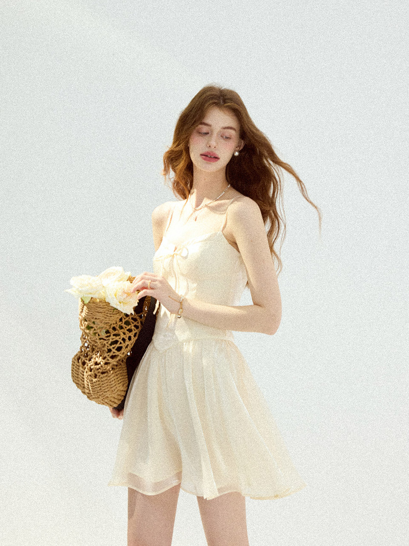 [신스덴] 바닐라 레터 미니원피스 - 상세 이미지 5