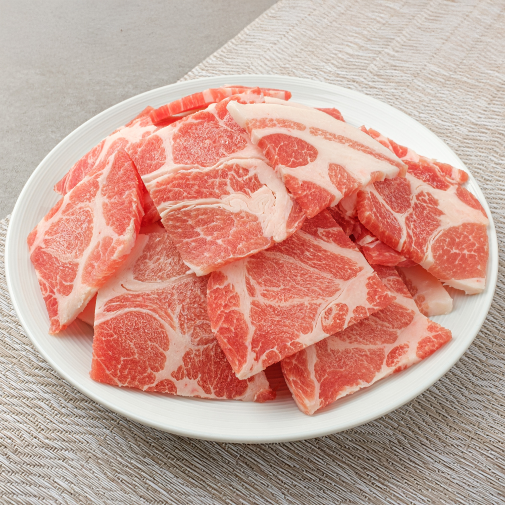 목전지 500g 왕목살 돼지갈비 제육볶음 소금구이 미국산 이미지 1