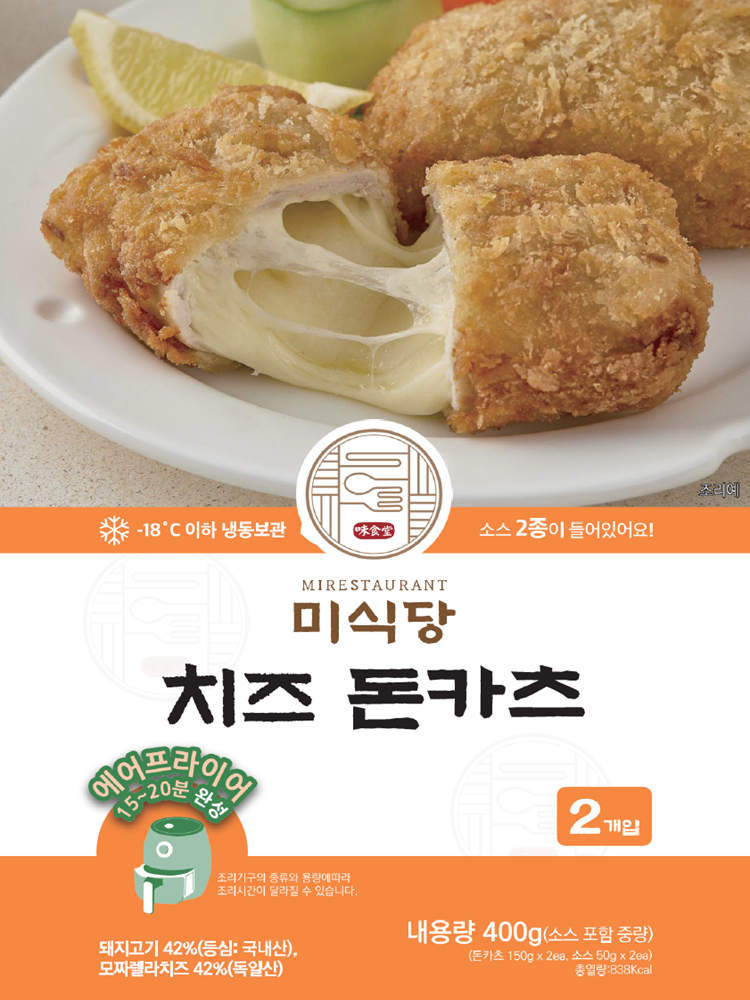 [다다익선] 미식당 돈카츠 등심 치즈 다다익선 행사 등심 돈까스 치즈 돈까스 소스포함 - 상세 이미지 4